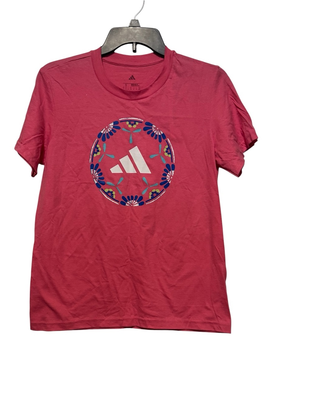 Adidas Ladies Pink Graphic Logo T-Shirt NWT size Small